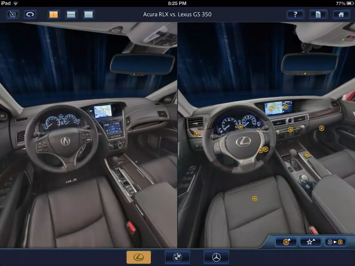 2014 Acura RLX Virtual Tour iPad  स्क्रीनशॉट