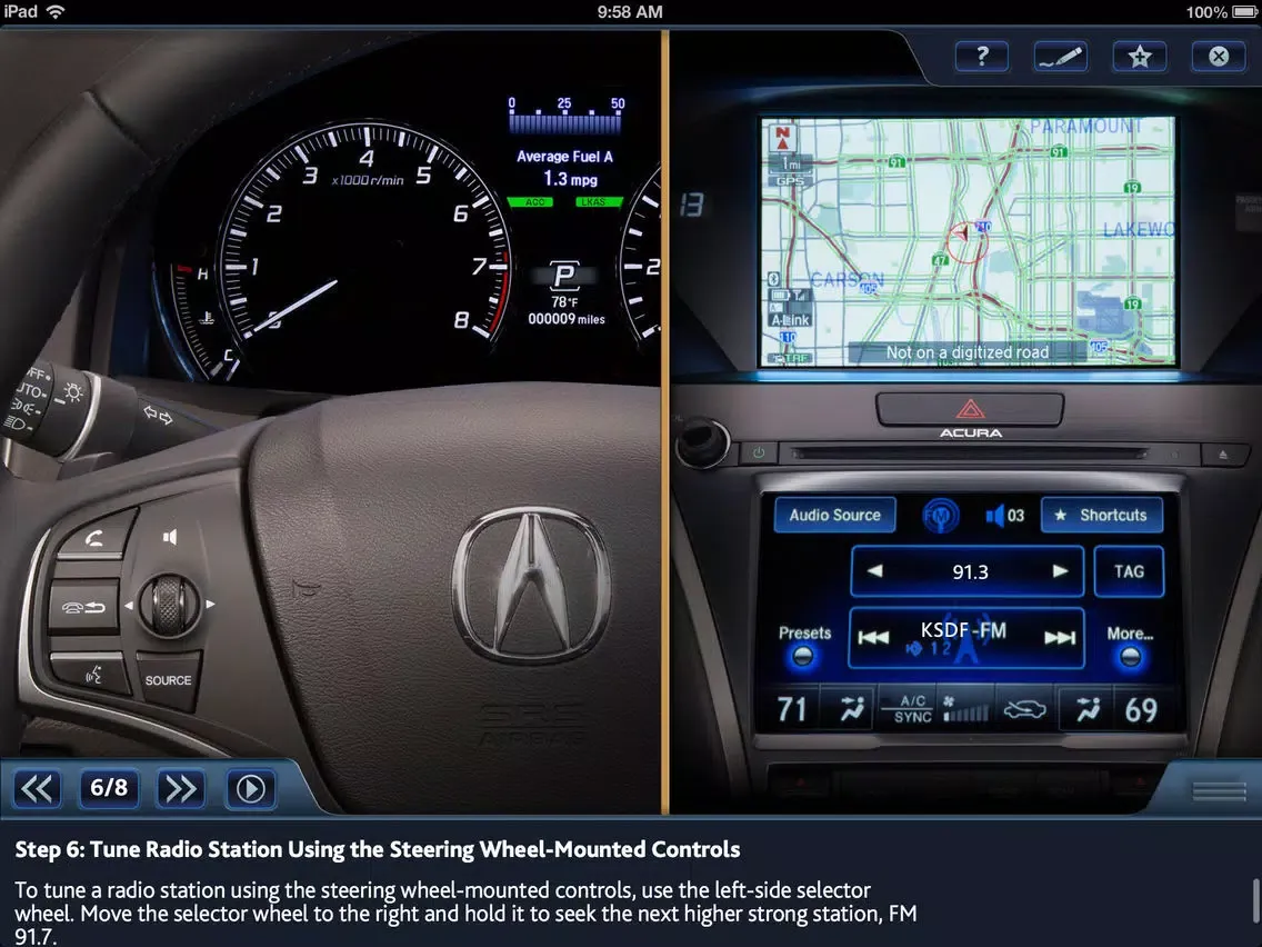 2014 Acura RLX Virtual Tour iPad  स्क्रीनशॉट