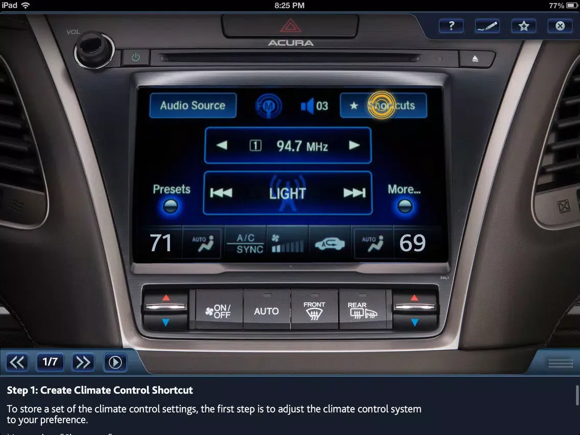 2014 Acura RLX Virtual Tour iPad  स्क्रीनशॉट