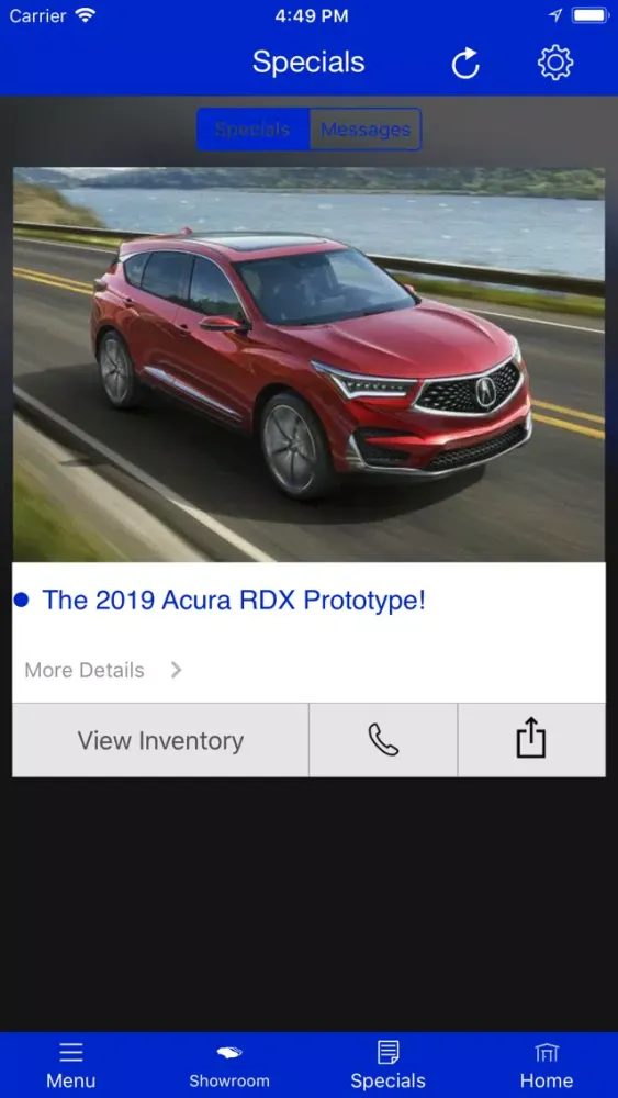 Tangkapan layar Acura of Brookfield MLink