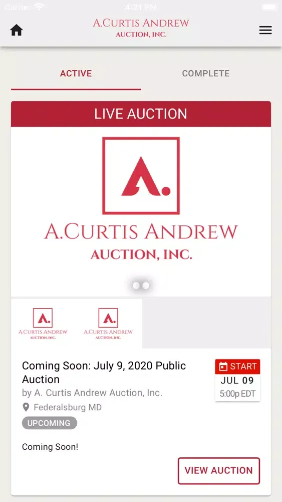 صور A. Curtis Andrew Auction
