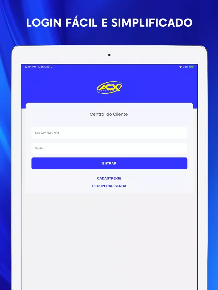 Screenshot di ACX Telecom iPad 