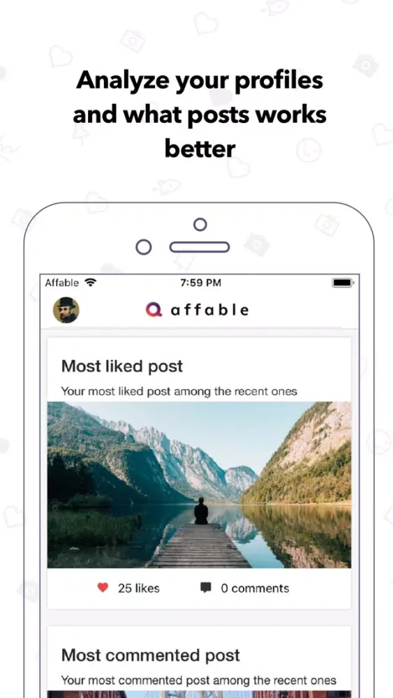 Ảnh chụp màn hình của Affable: Planner for Instagram