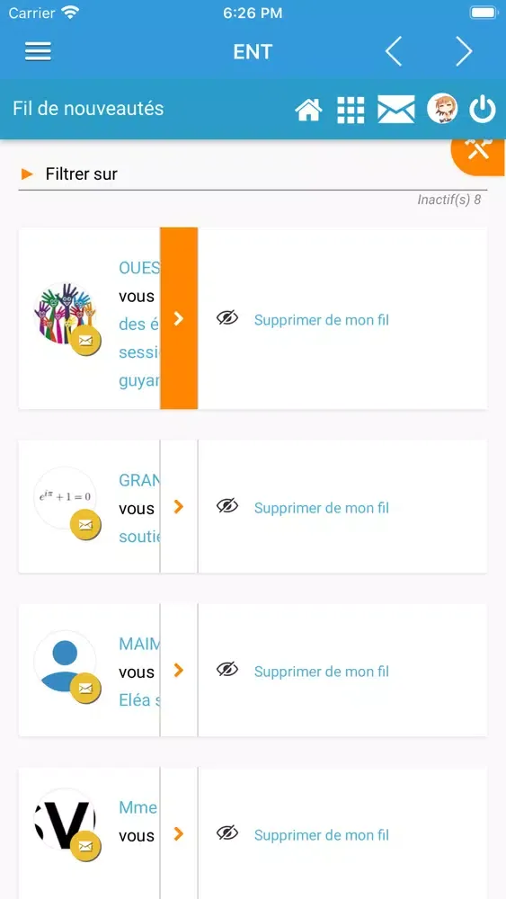 ENT Lycée IleDeFrance Screenshots