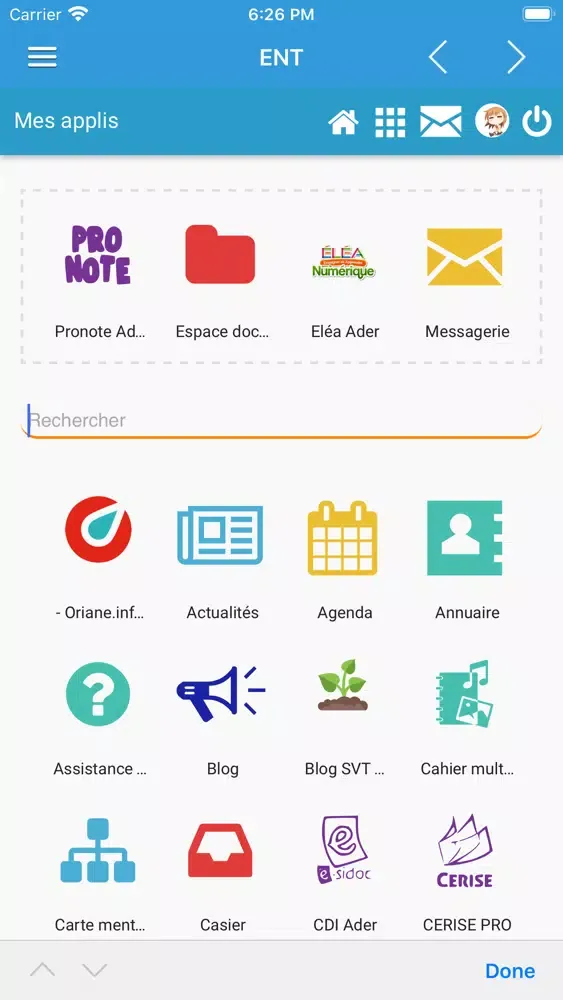 ENT Lycée IleDeFrance Screenshots