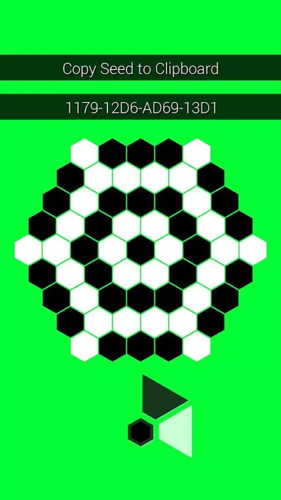 ภาพหน้าจอของ Hexagonal Lights Out
