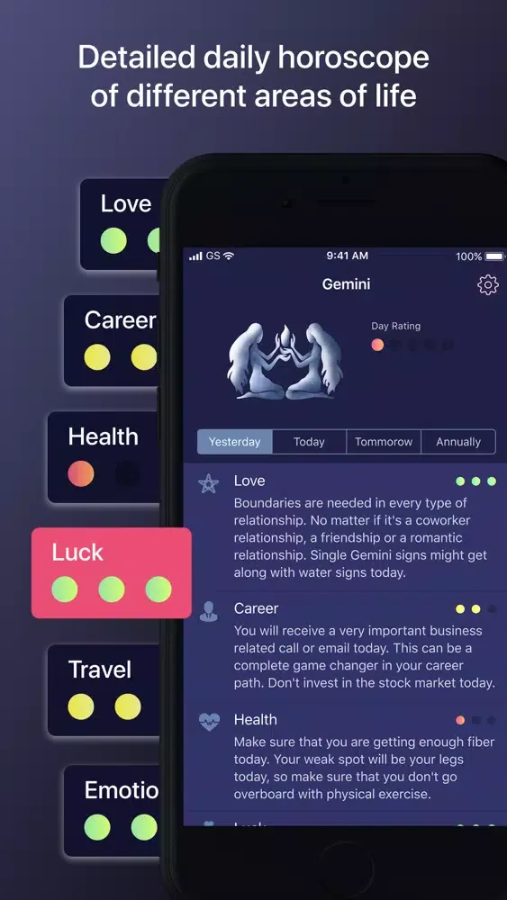 Ảnh chụp màn hình của My Horoscope+