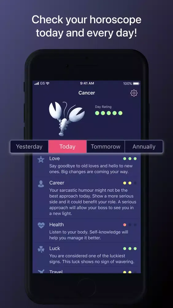 Ảnh chụp màn hình của My Horoscope+