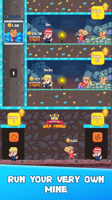 Capturas de pantalla de Idle Mountain Miner Game