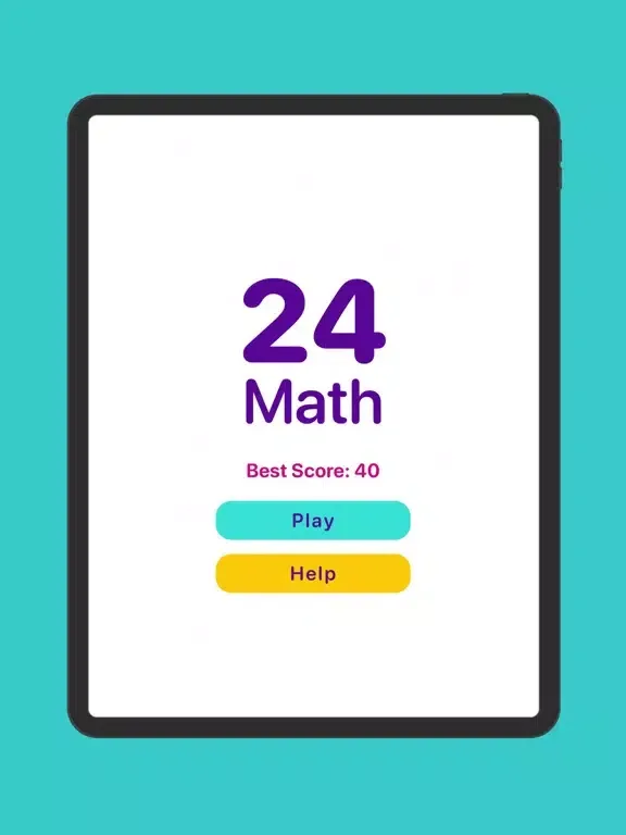 Twenty-four Math iPad  स्क्रीनशॉट