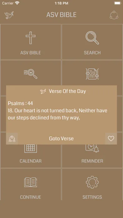 Tangkapan layar ASV Bible Audio