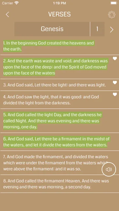 Tangkapan layar ASV Bible Audio