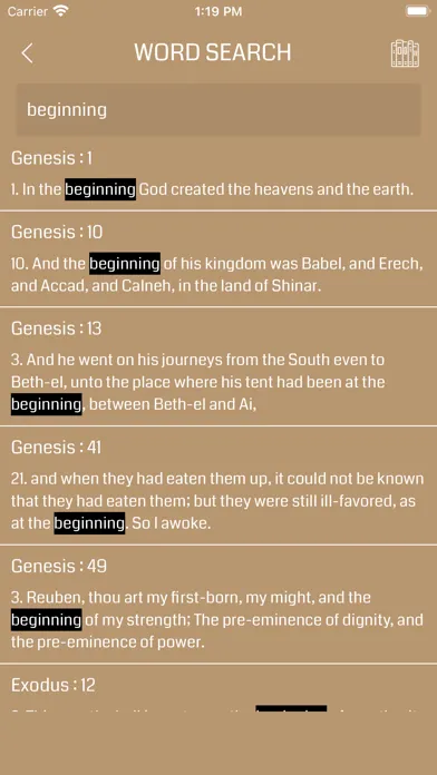 Tangkapan layar ASV Bible Audio