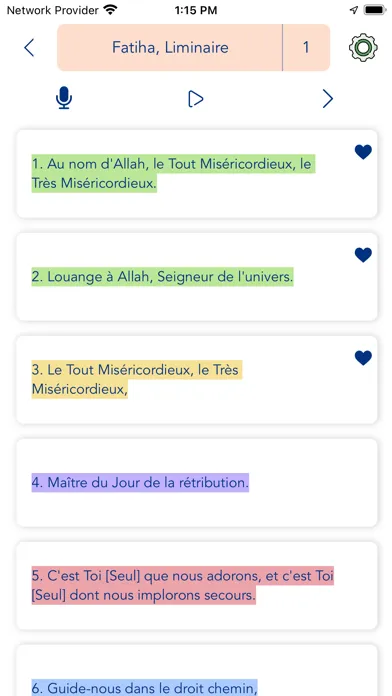 Ảnh chụp màn hình của French Quran