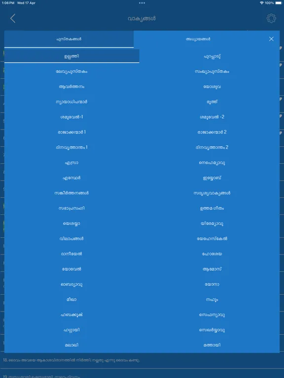 Malayalam Offline Bible iPad  Screenshots