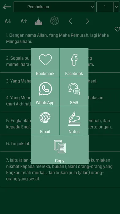 Malay Quran Screenshots