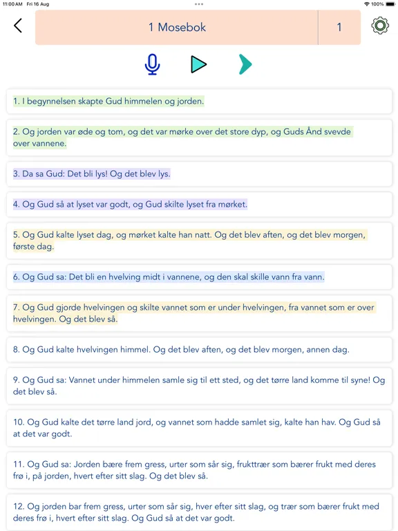 Captures d'écran de Norwegian Bible Audio iPad 