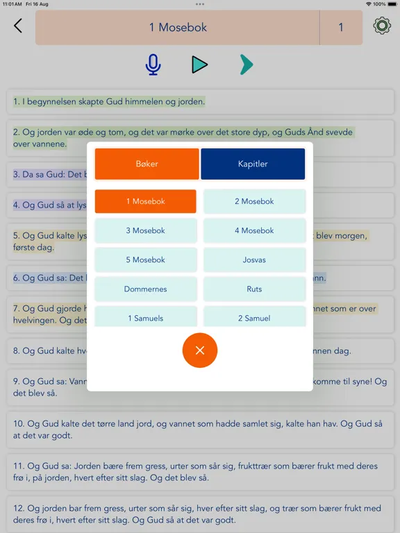 Captures d'écran de Norwegian Bible Audio iPad 