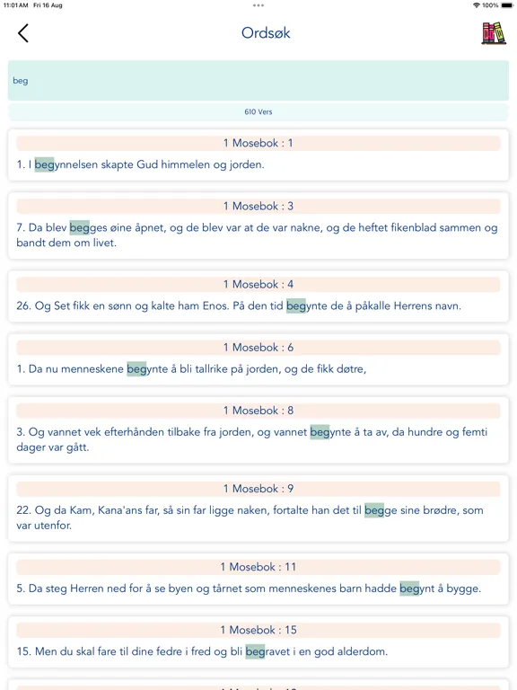 Captures d'écran de Norwegian Bible Audio iPad 