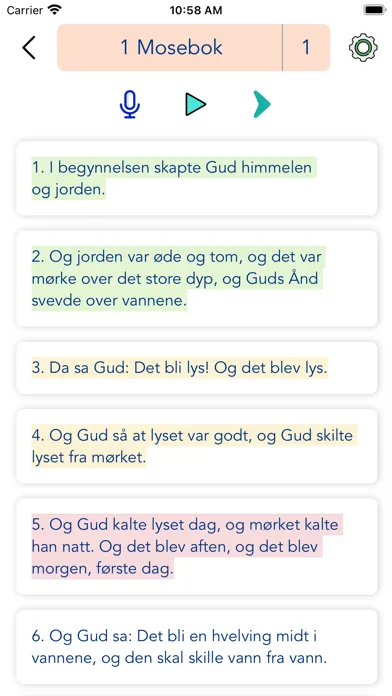 Captures d'écran de Norwegian Bible Audio