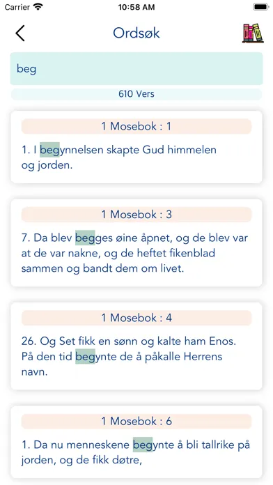 Captures d'écran de Norwegian Bible Audio