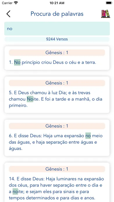 Portuguese Bible * Screenshots