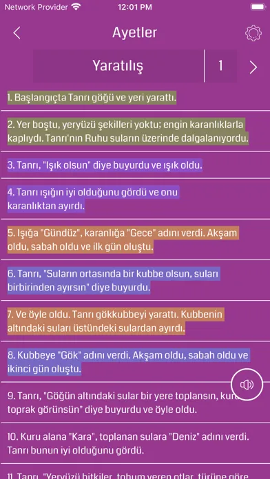 Capturas de tela do Turkish Bible