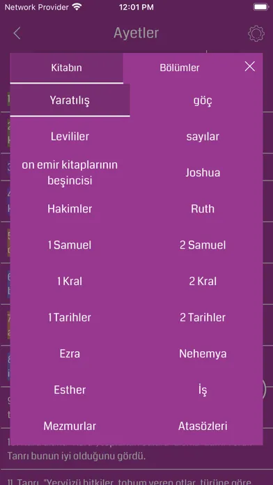 Capturas de tela do Turkish Bible