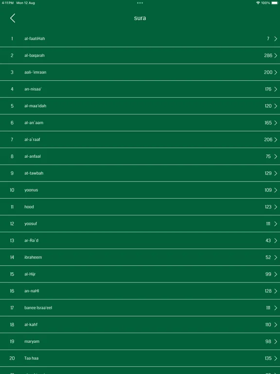 تصاویر Uzbek Quran HD iPad 