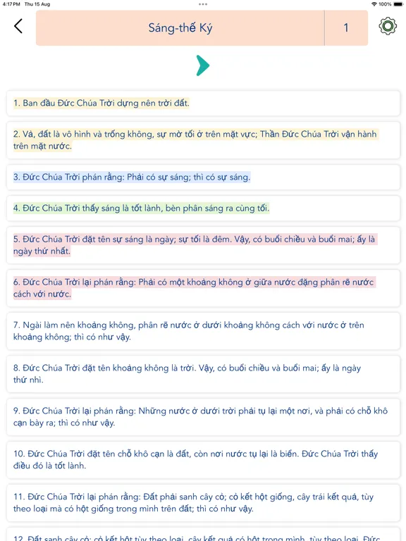 Captures d'écran de Vietnamese Bible Offline iPad 