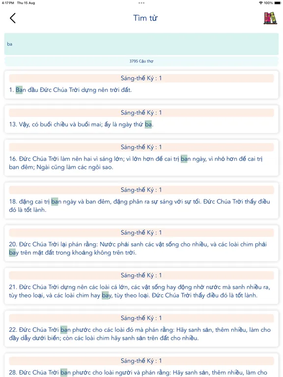 Captures d'écran de Vietnamese Bible Offline iPad 