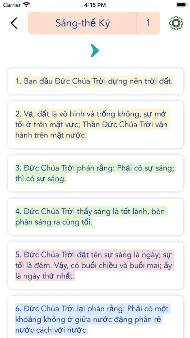 Captures d'écran de Vietnamese Bible Offline