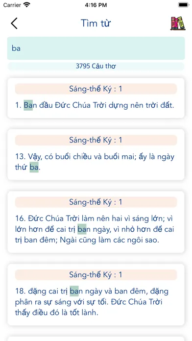 Captures d'écran de Vietnamese Bible Offline