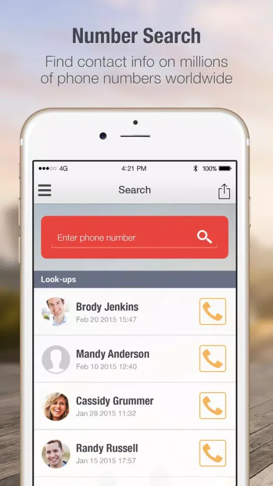 Tangkapan layar CIA - Number Search & Spam Warning for Unwanted Calls