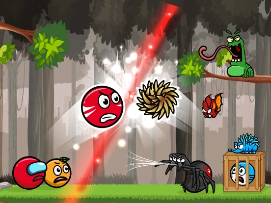 Red Hero Ball: Roller Ball 4 iPad 應用截圖