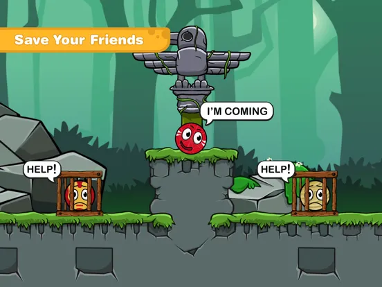 Red Hero Ball: Roller Ball 4 iPad 應用截圖