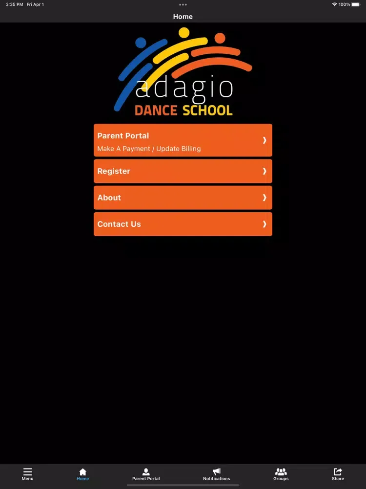 Adagio Dance BVI iPad  Screenshots