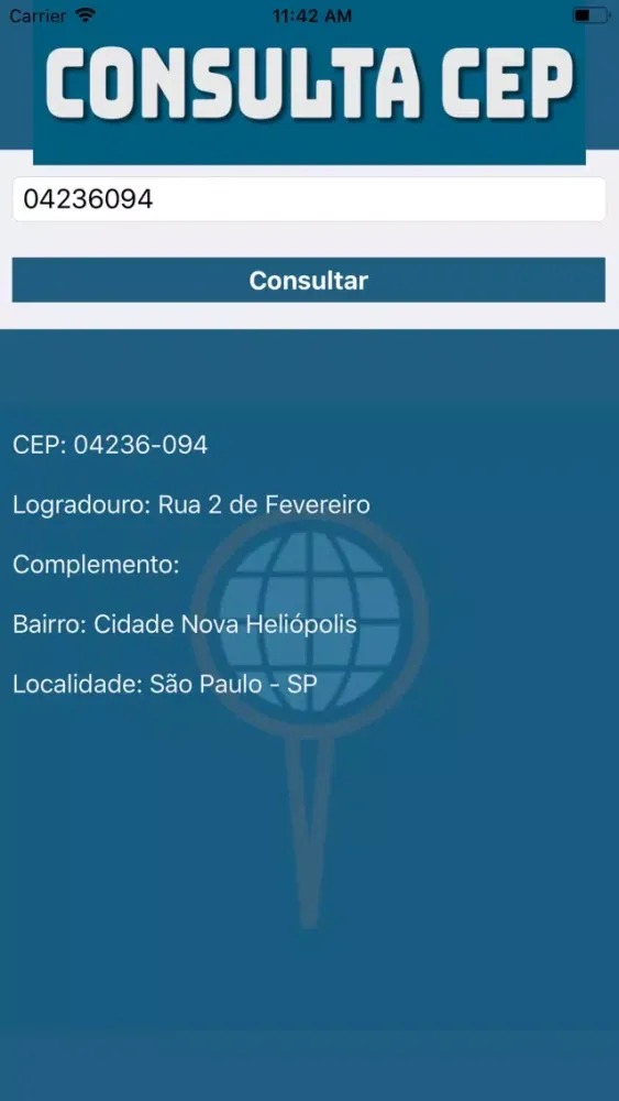Consulta CEP 스크린샷