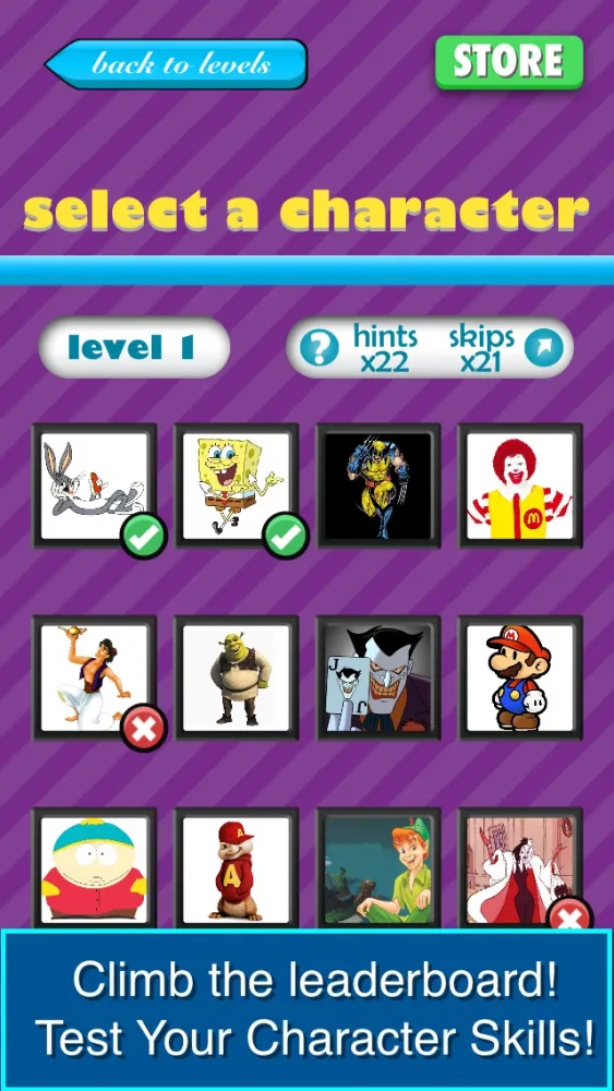 Zrzuty ekranu QuizCraze Characters - guess what's the hi color character in this mania logos quiz trivia game