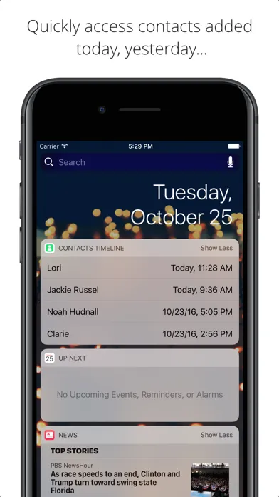 Contacts Timeline سکرین شاٹس