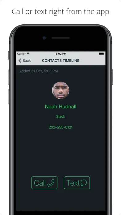 Contacts Timeline سکرین شاٹس