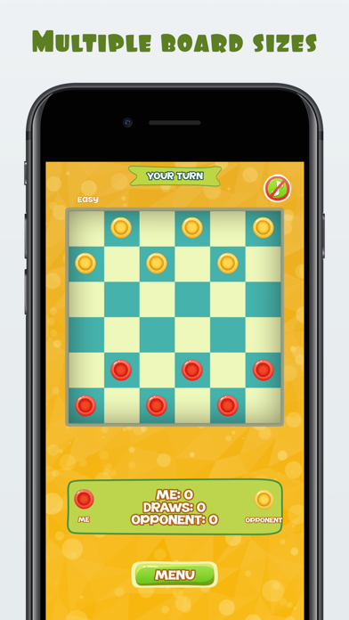 Tangkapan skrin Online Checkers With Friends