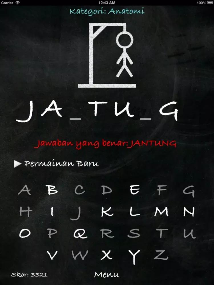Скриншоты Hangman (Indonesia) iPad 