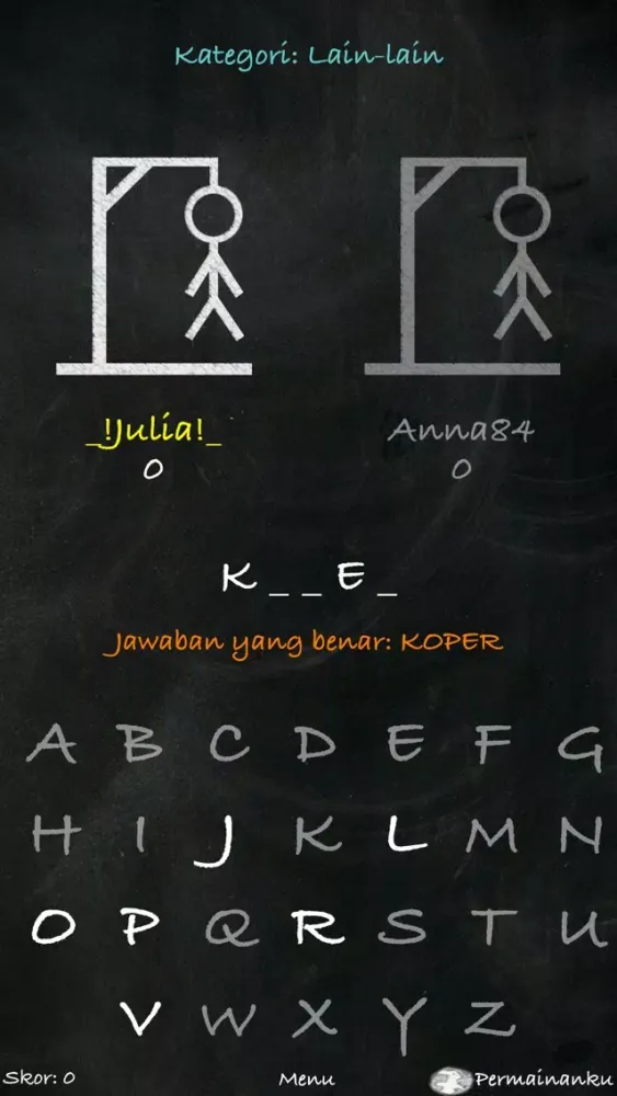 Скриншоты Hangman (Indonesia)