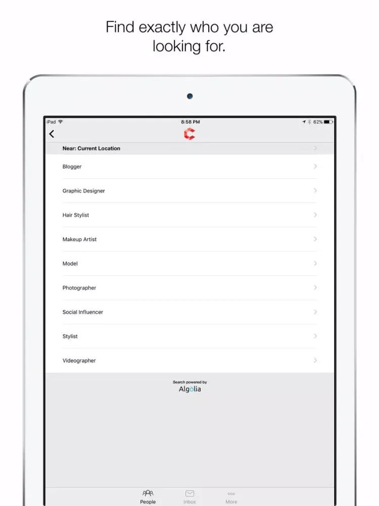Tangkapan layar CoCreation iPad 