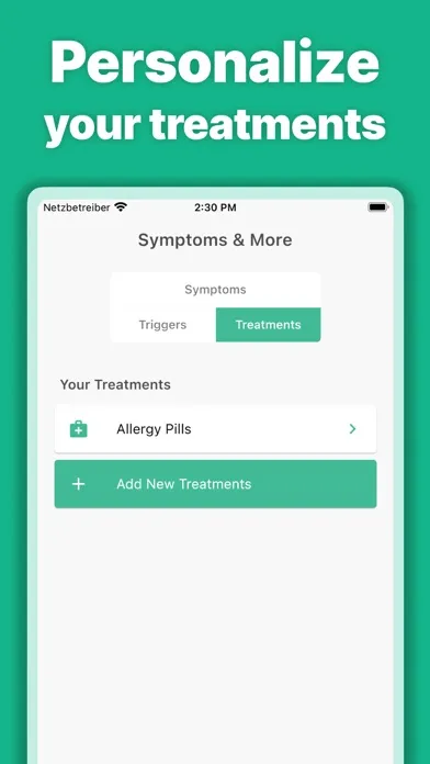 Скриншоты Allergy Tracker°