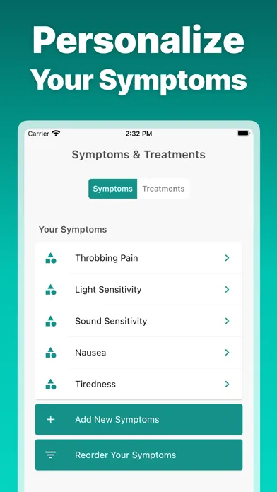 Tangkapan skrin Migraine Tracker°
