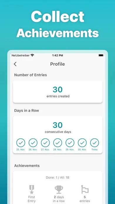 Captures d'écran de Self Harm Tracker & Recovery