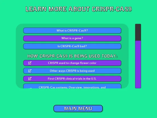 Скриншоты Seeing CRISPR Clear iPad 