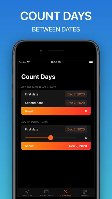 Capturas de tela do Day Count & Birthday Reminder